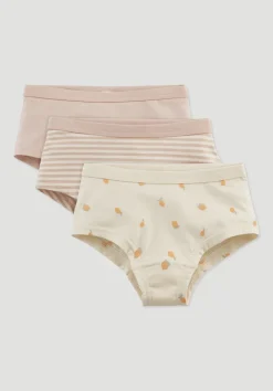 Mädchen Panty Regular Cut im 3er-Pack aus Bio-Baumwolle von hessnatur