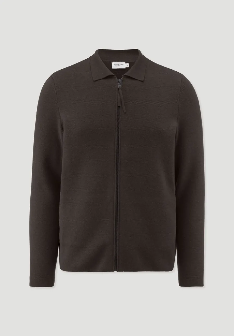Milano Strick Jacke Regular aus Bio-Baumwolle mit Bio-Merinowolle von hessnatur