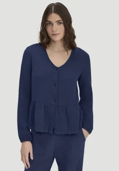 Musselin Pyjamabluse PURE COMFORT aus reiner Bio-Baumwolle von hessnatur