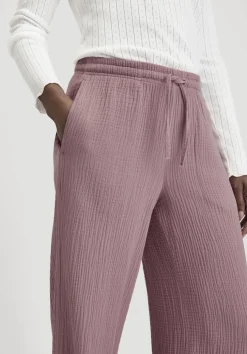 Musselin Schlafhose Relaxed PURE COMFORT aus reiner Bio-Baumwolle von hessnatur