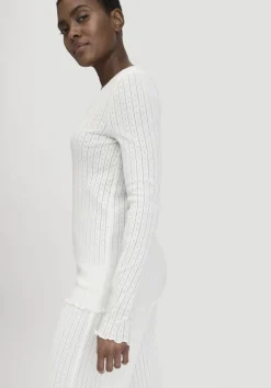 Pointelle Henley Schlafshirt PURE COTTON aus reiner Bio-Baumwolle von hessnatur