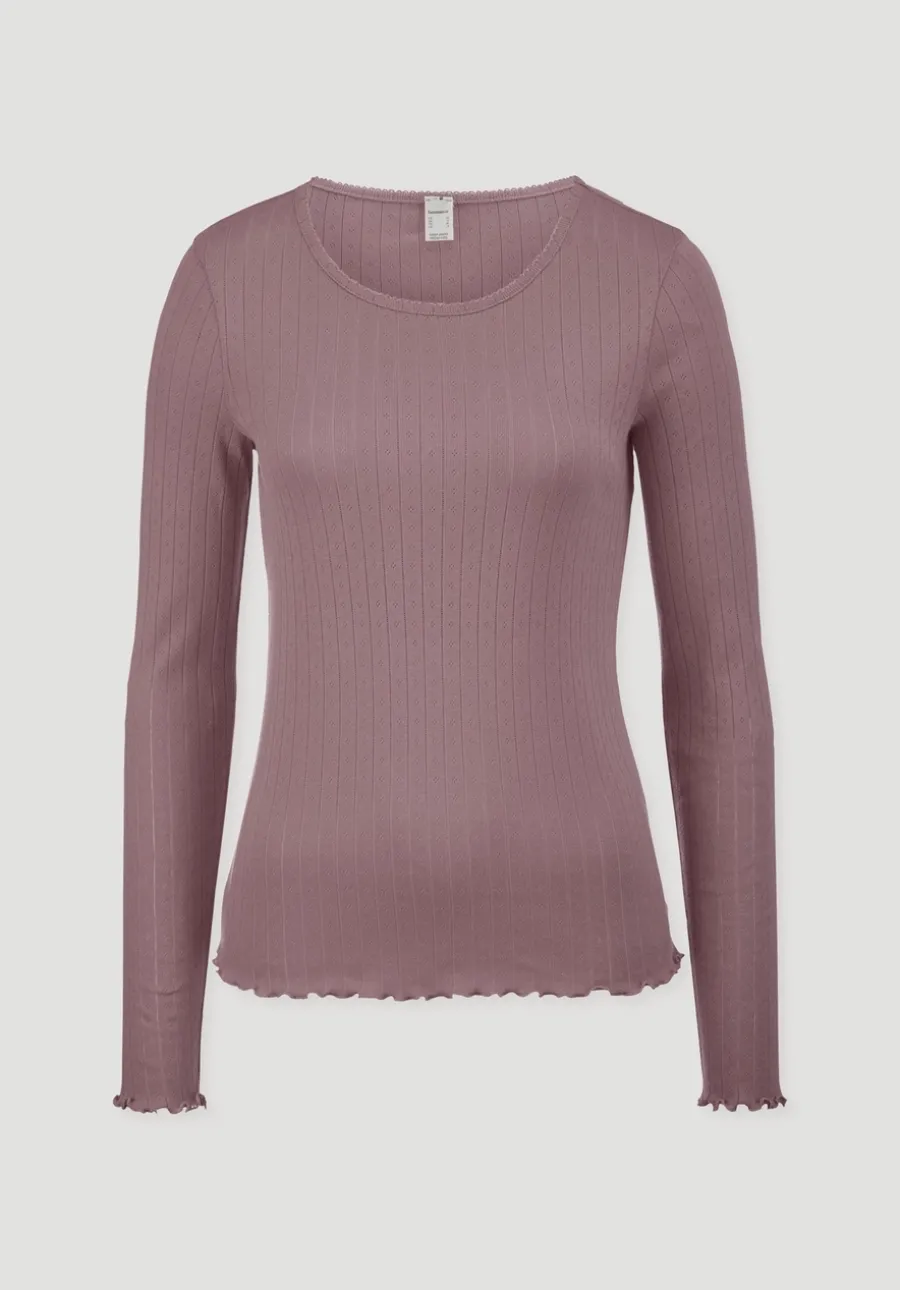 Pointelle Loungeshirt PURE COTTON aus reiner Bio-Baumwolle von hessnatur