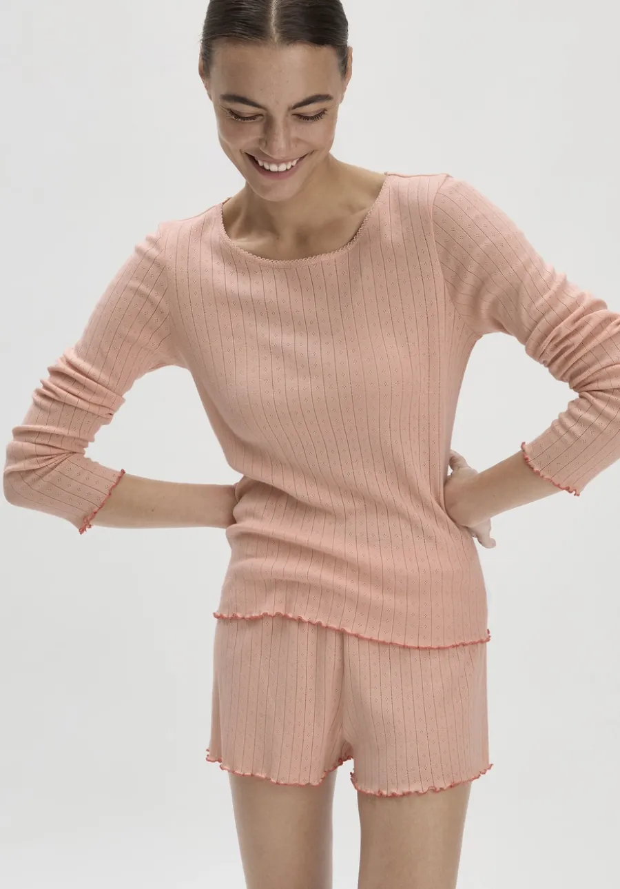 Pointelle Loungeshirt PURE COTTON aus reiner Bio-Baumwolle von hessnatur
