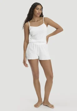 Pointelle Schlafshorts PURE COTTON aus reiner Bio-Baumwolle von hessnatur