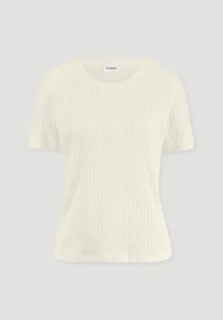 Pointelle T-Shirt Regular aus reiner Bio-Baumwolle von hessnatur