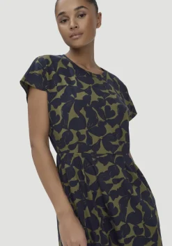 Print Jersey Kleid Knöchellang Relaxed aus reiner Bio-Baumwolle von hessnatur
