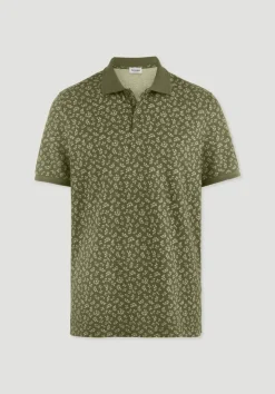 Print Piqué Polo Relaxed aus reiner Bio-Baumwolle von hessnatur