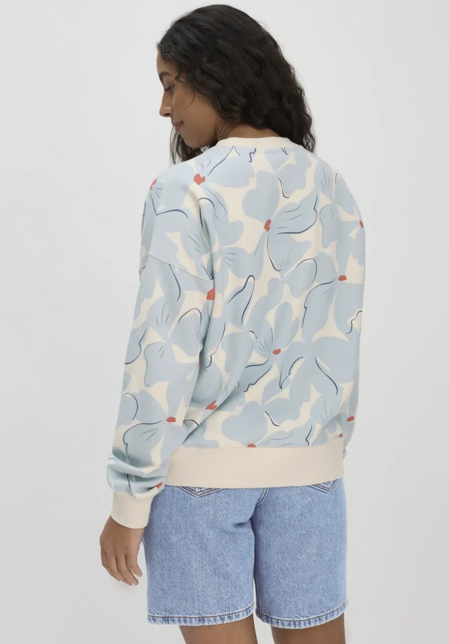 Print Sweatshirt Oversize BETTER RECYCLING aus reiner Bio-Baumwolle von hessnatur