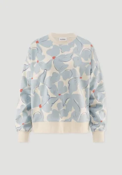 Print Sweatshirt Oversize BETTER RECYCLING aus reiner Bio-Baumwolle von hessnatur