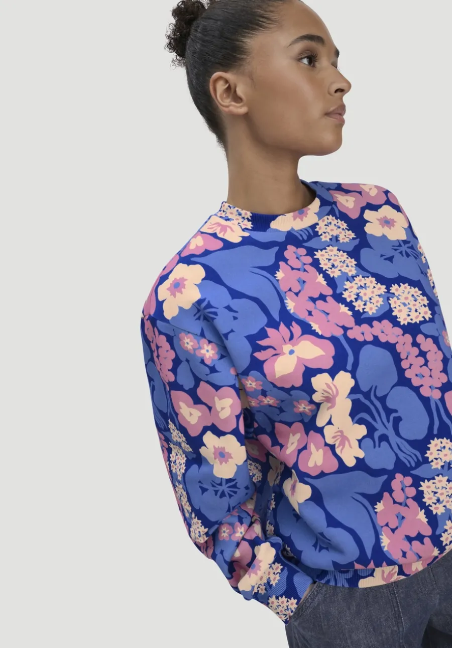 Print Sweatshirt Oversize LIV LEE aus reiner Bio-Baumwolle von hessnatur