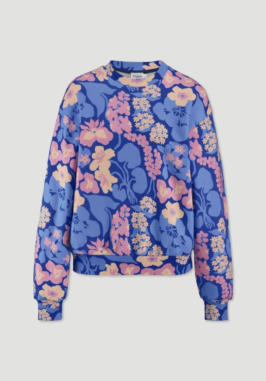 Print Sweatshirt Oversize LIV LEE aus reiner Bio-Baumwolle von hessnatur