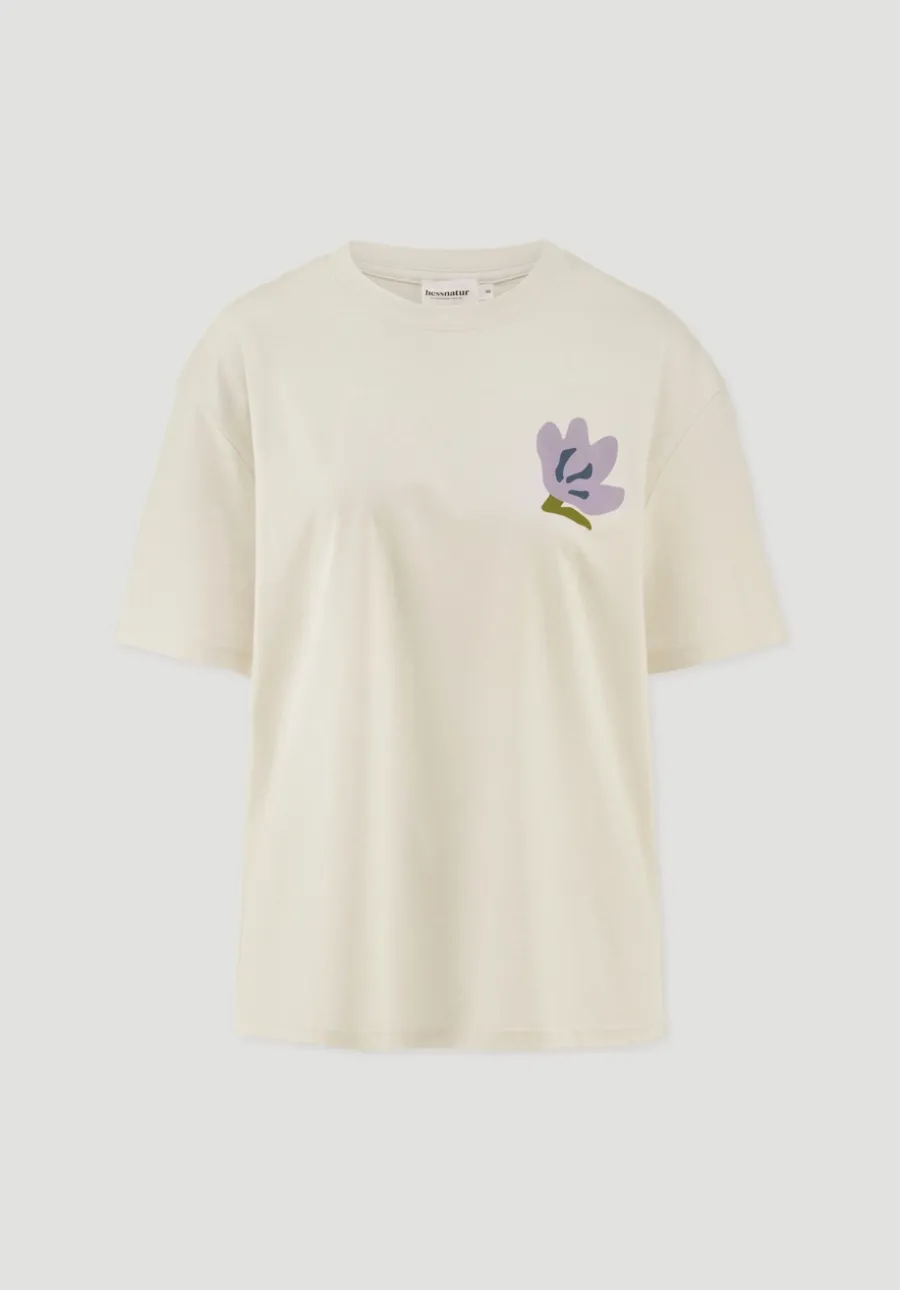 Print T-Shirt Oversize aus reiner Bio-Baumwolle von hessnatur