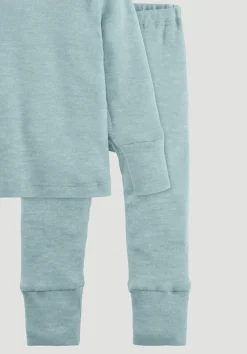 Pyjama aus Bio-Baumwolle mit Bio-Merinowolle und Seide von hessnatur
