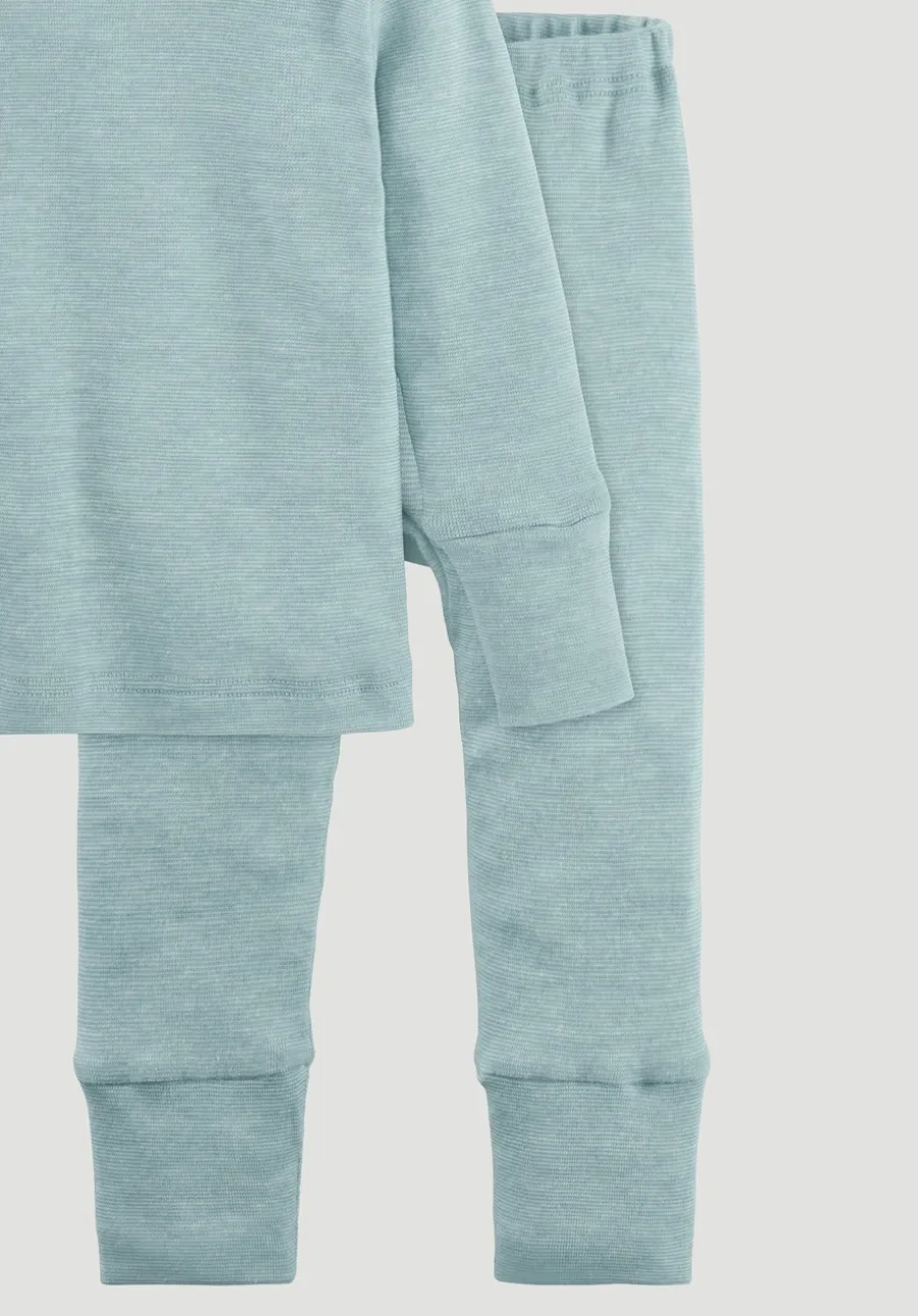 Pyjama aus Bio-Baumwolle mit Bio-Merinowolle und Seide von hessnatur