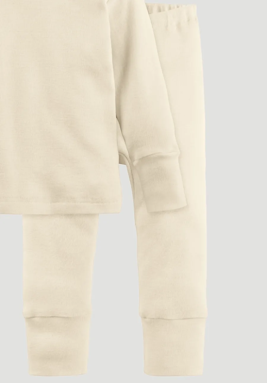 Pyjama aus Bio-Baumwolle mit Bio-Merinowolle und Seide von hessnatur
