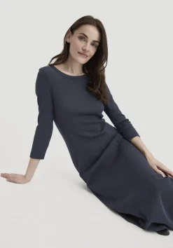 Rib Kleid Midi Slim aus Bio-Baumwolle von hessnatur