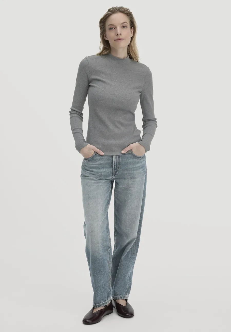 Rib Longsleeve Slim aus Bio-Baumwolle von hessnatur