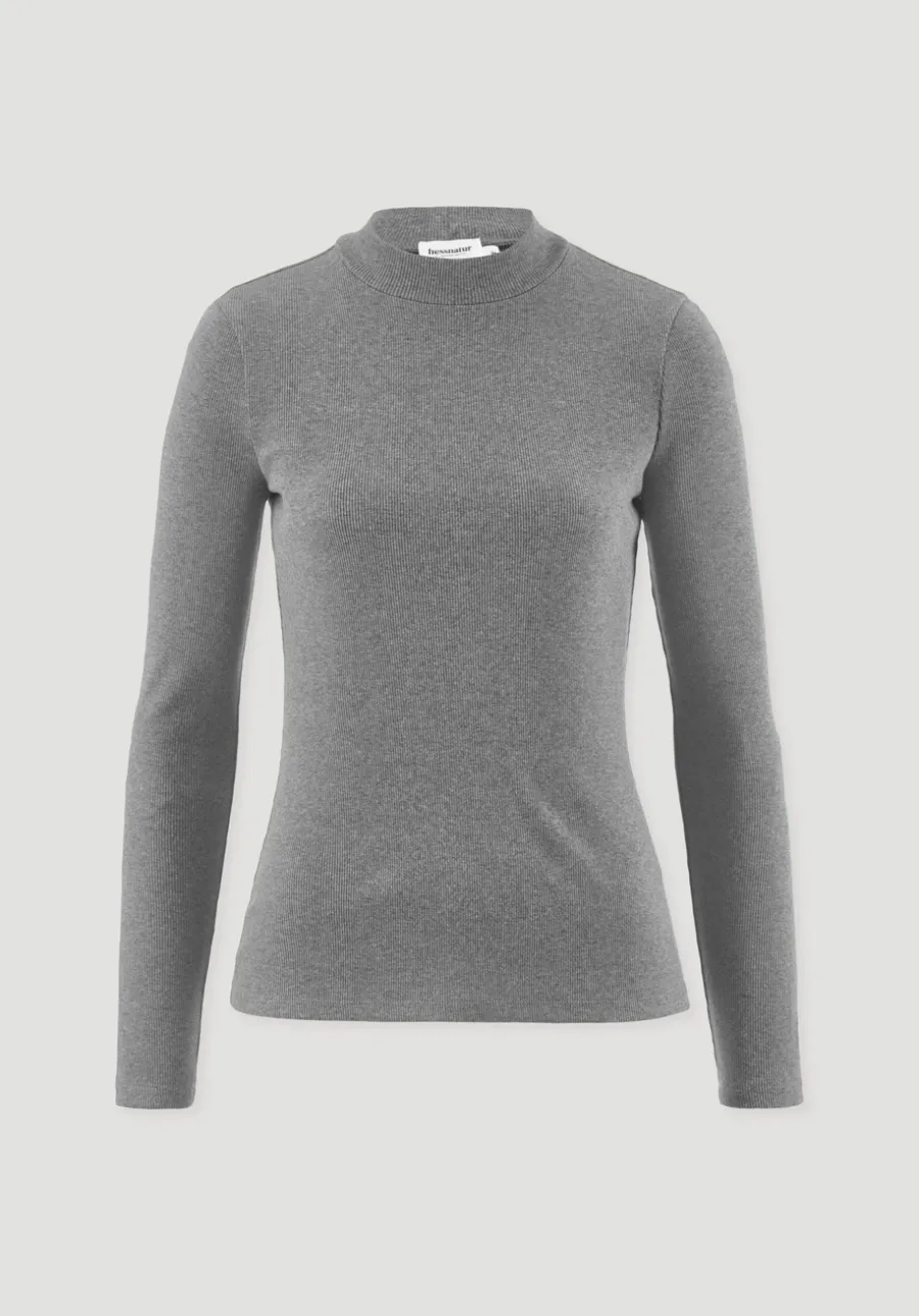 Rib Longsleeve Slim aus Bio-Baumwolle von hessnatur