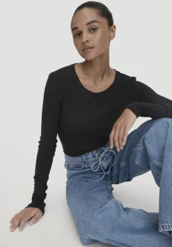Rib Shirt Slim aus Bio-Merinowolle und TENCEL™ Lyocell von hessnatur