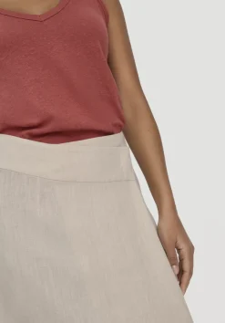 Rock Midi Regular aus reinem Leinen von hessnatur