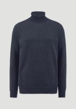 Rollkragen Pullover Regular aus Bio-Merinowolle mit Cashmere von hessnatur