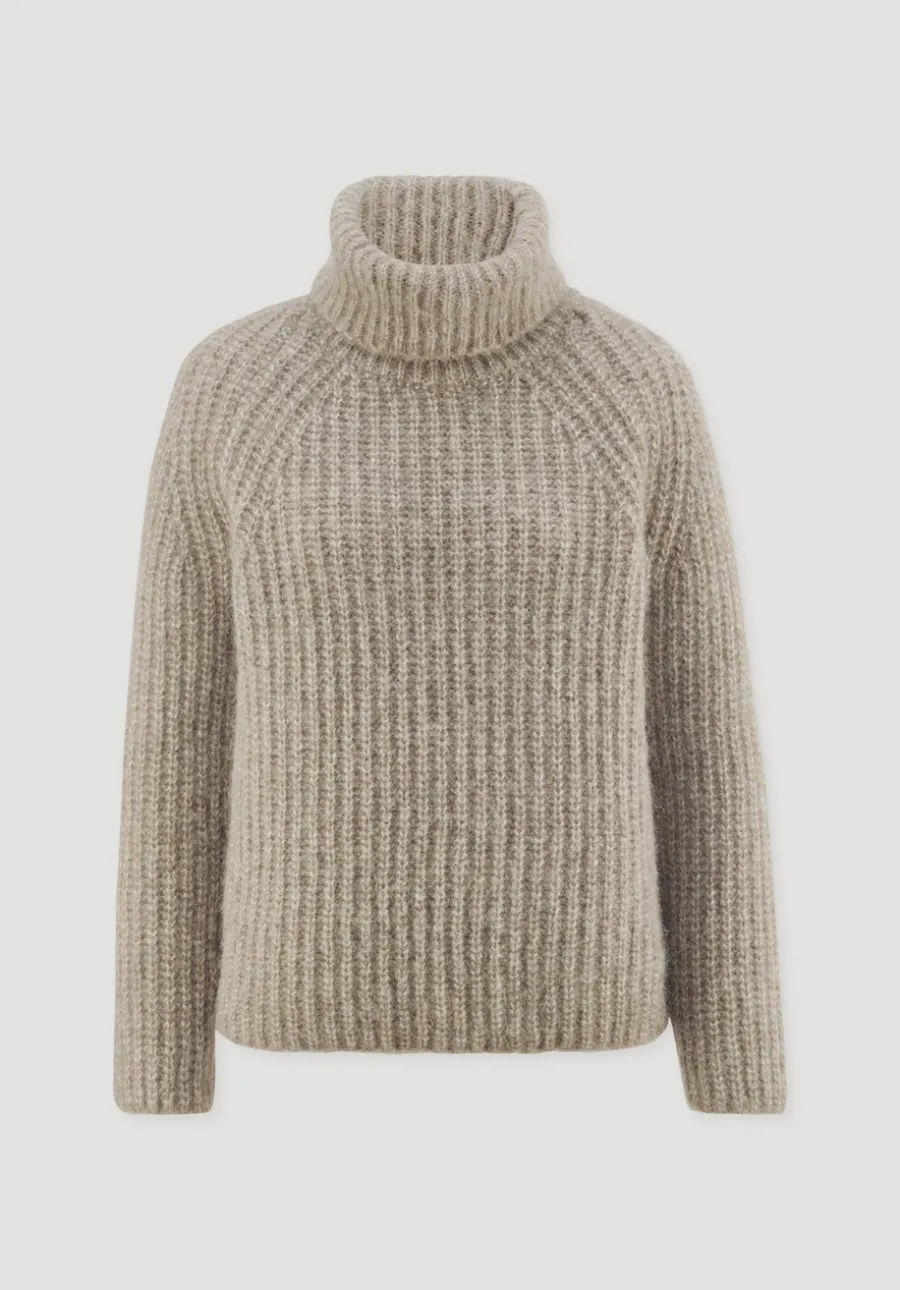 Rollkragenpullover Relaxed aus Alpaka mit Bio-Baumwolle von hessnatur