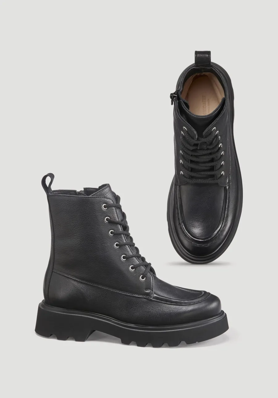 Schnürboots aus chromfrei gegerbtem Leder von hessnatur