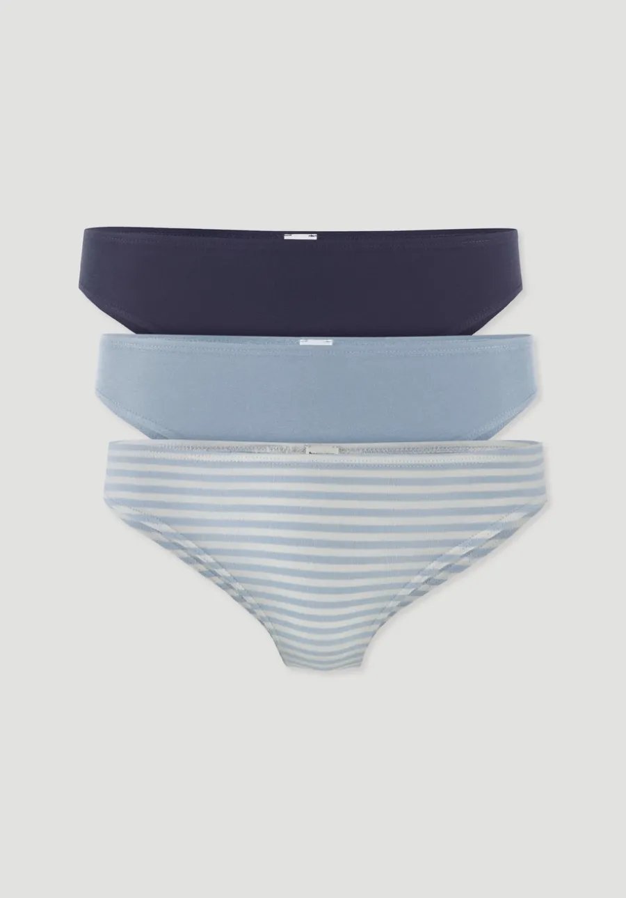 Slip Regular Cut im 3er-Pack COTTON FEEL aus Bio-Baumwolle von hessnatur
