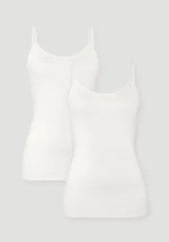 Spaghetti-Top im 2er-Pack PURE COTTON aus reiner Bio-Baumwolle von hessnatur