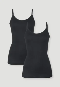 Spaghetti-Top im 2er-Pack PURE COTTON aus reiner Bio-Baumwolle von hessnatur