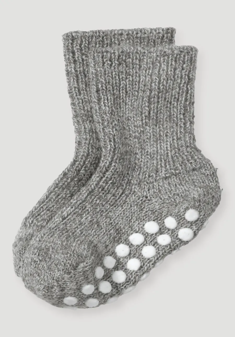 Stoppersocke aus reiner Bio-Merinowolle von hessnatur