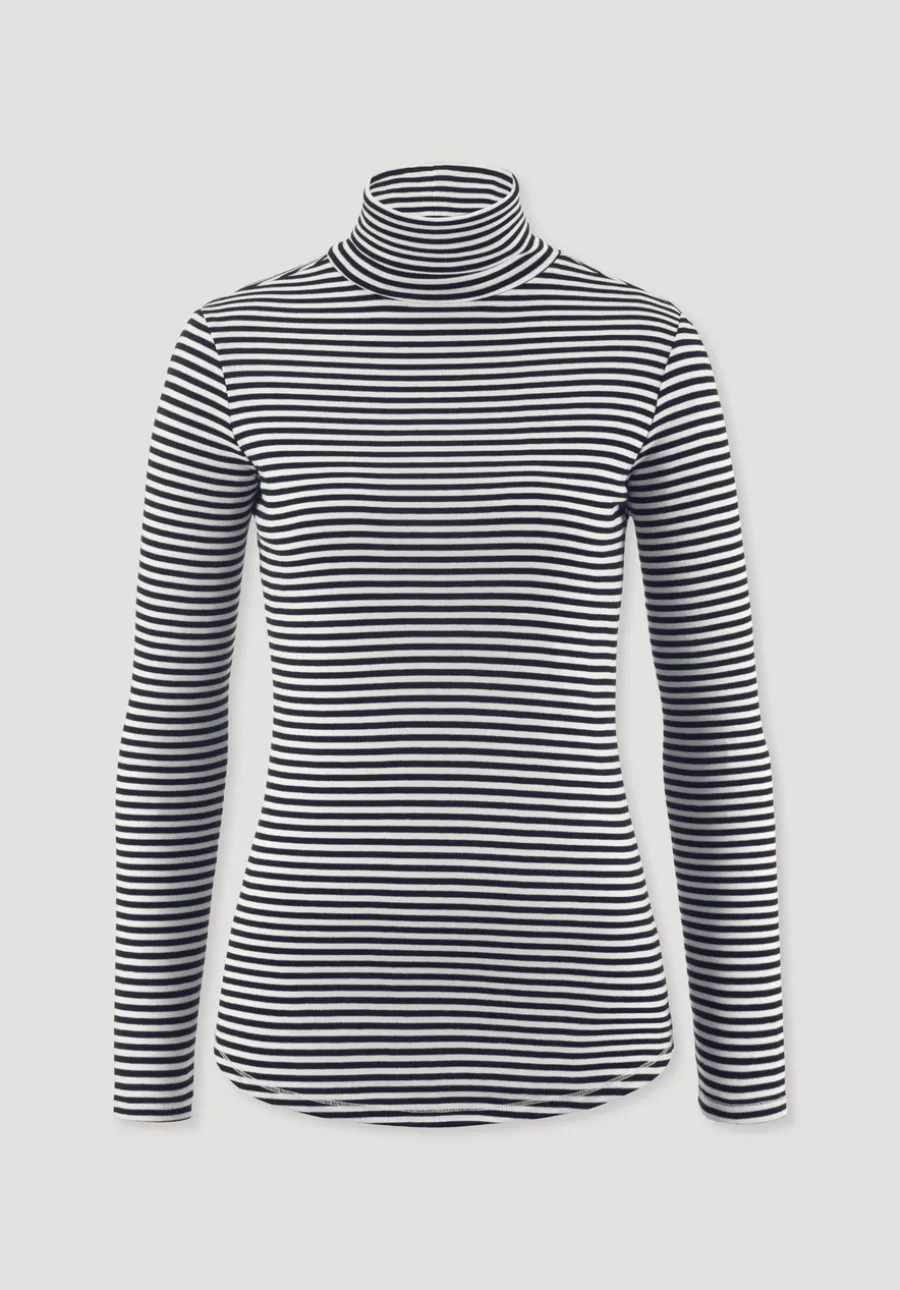 Streifen Softrib Longsleeve Fitted aus Bio-Baumwolle und Modal von hessnatur