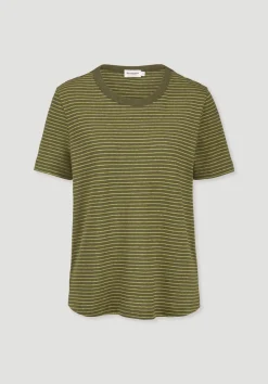 Streifen T-Shirt Relaxed aus Leinen mit reiner Bio-Baumwolle von hessnatur