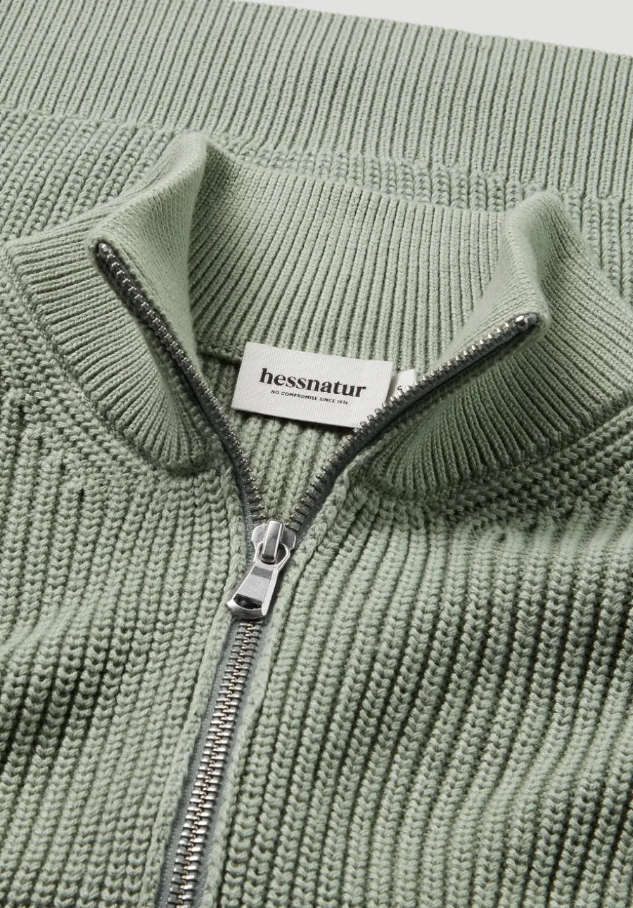 Strick Jacke Regular aus reiner Bio-Baumwolle von hessnatur