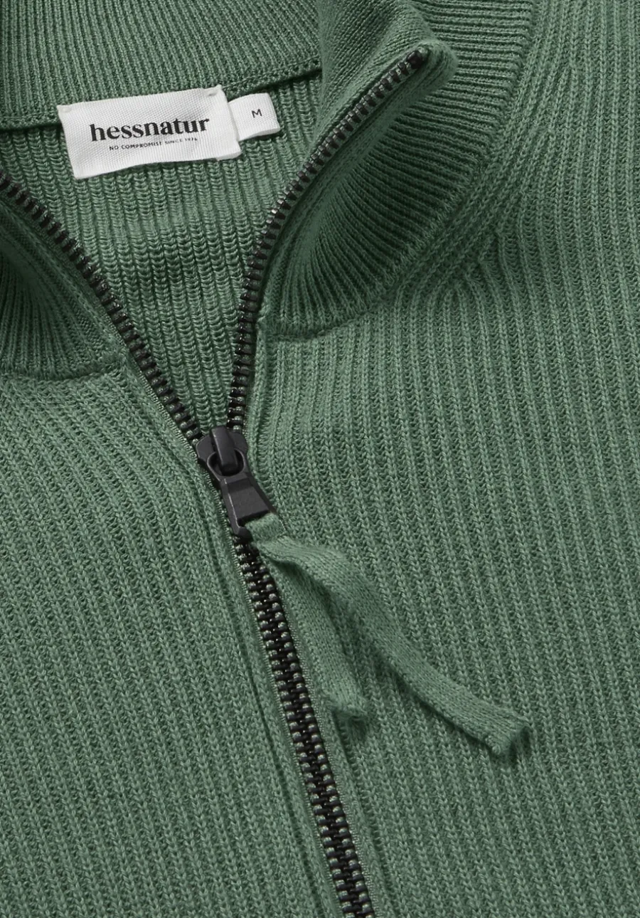 Strick Jacke Regular aus reiner Bio-Baumwolle von hessnatur