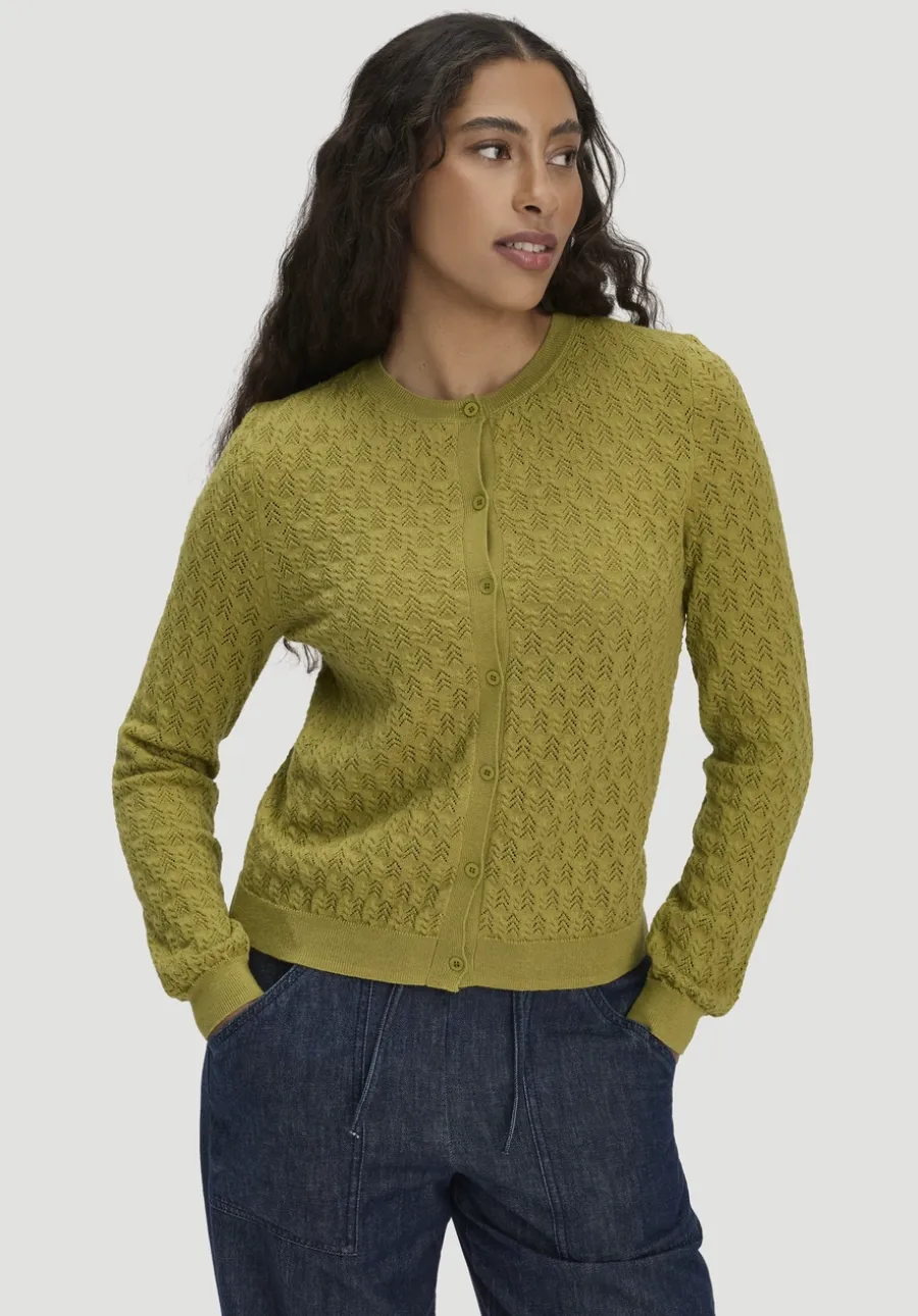 Strick Jacke Regular aus Bio-Baumwolle mit Merinowolle von hessnatur