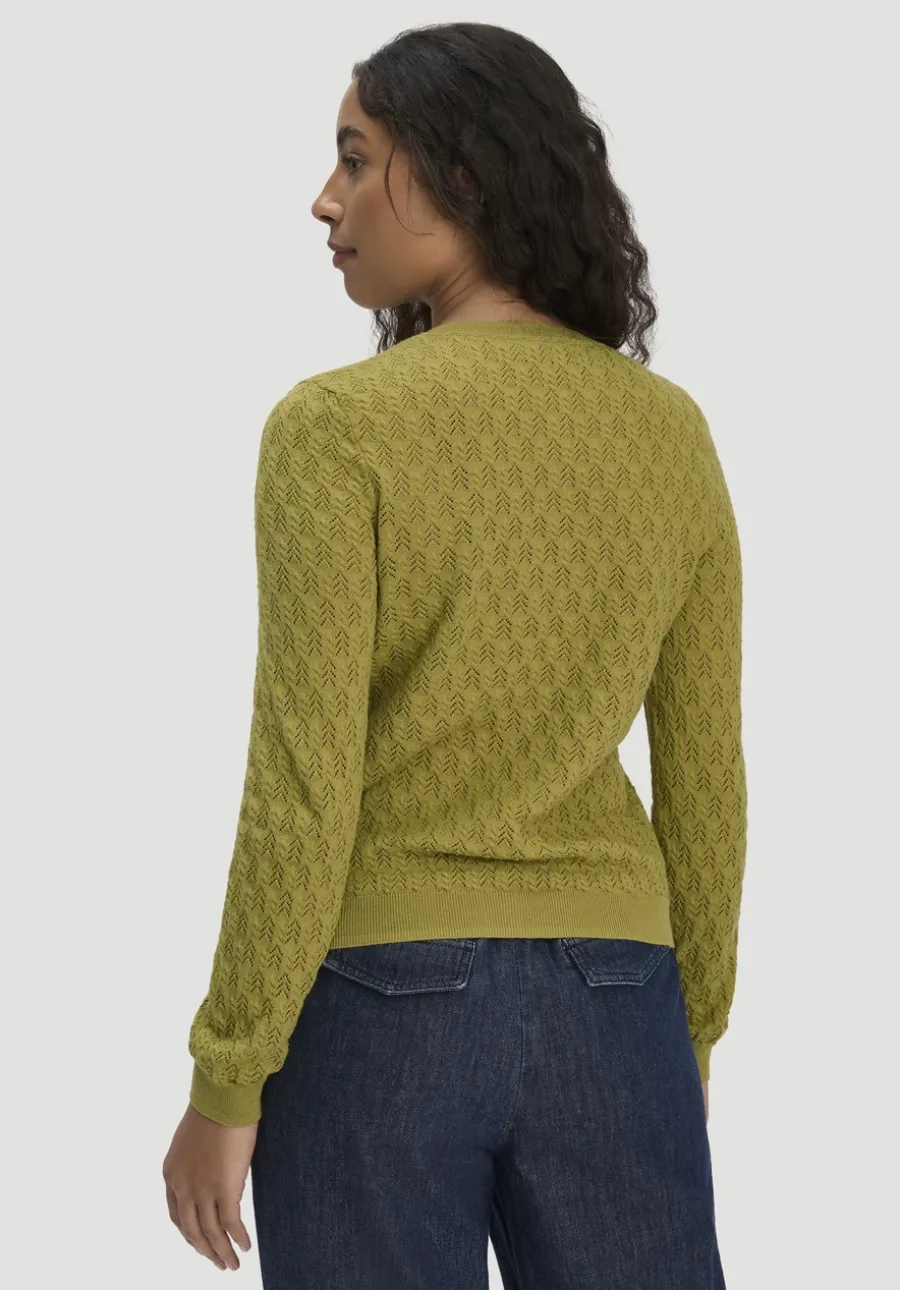 Strick Jacke Regular aus Bio-Baumwolle mit Merinowolle von hessnatur