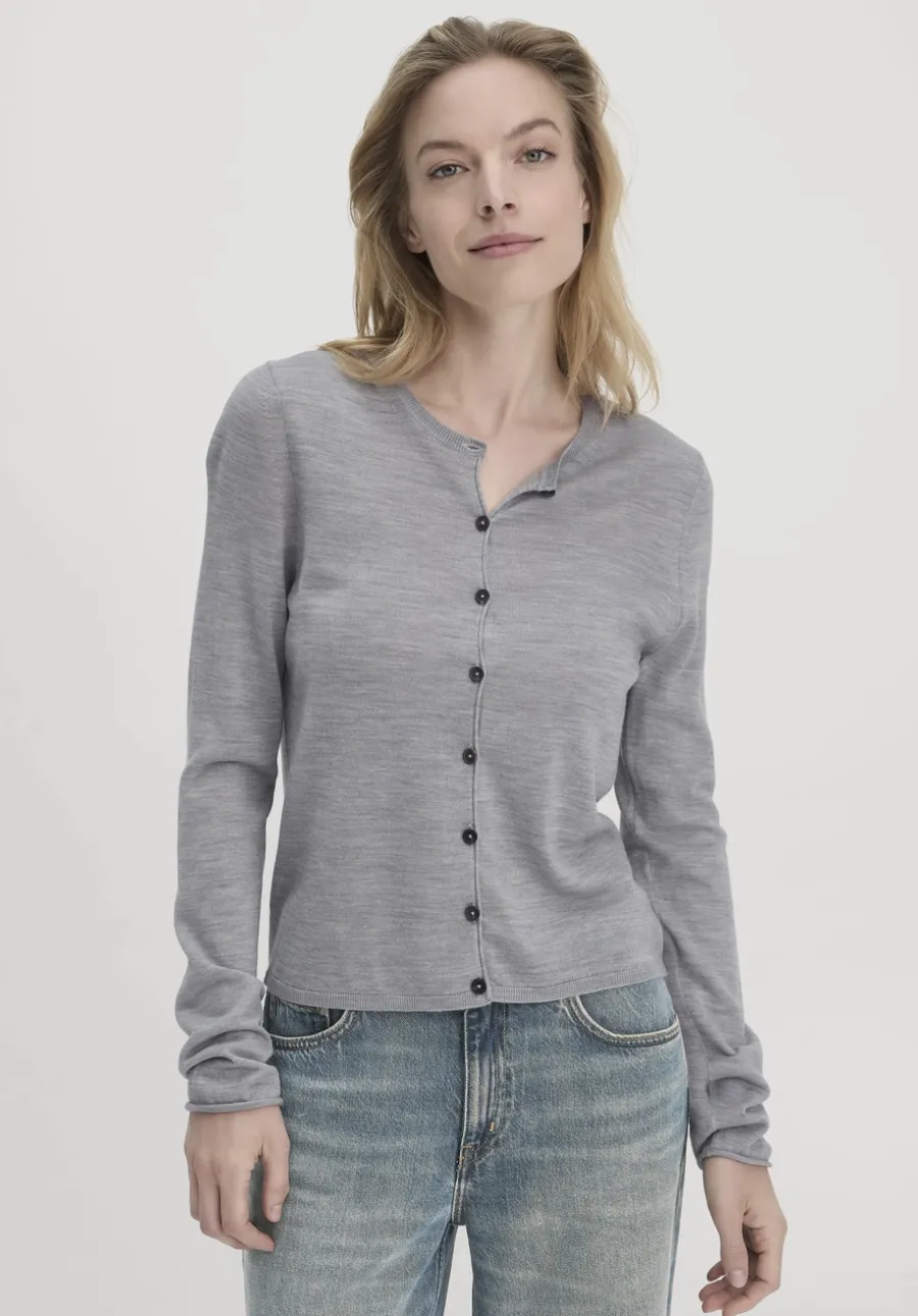 Strick Jacke Regular aus reiner Bio-Merinowolle von hessnatur