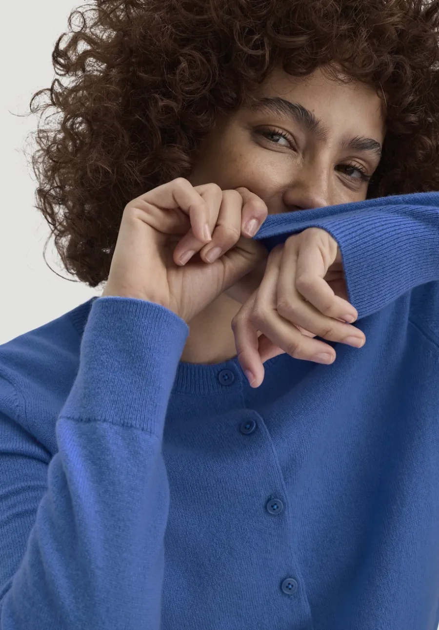 Strick Jacke Regular BETTER RECYCLING aus reinem Cashmere von hessnatur