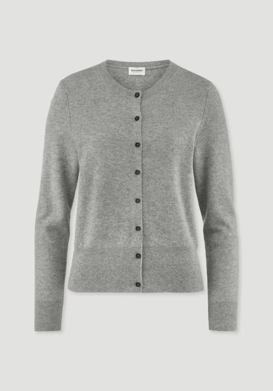 Strick Jacke Regular BETTER RECYCLING aus reinem Cashmere von hessnatur