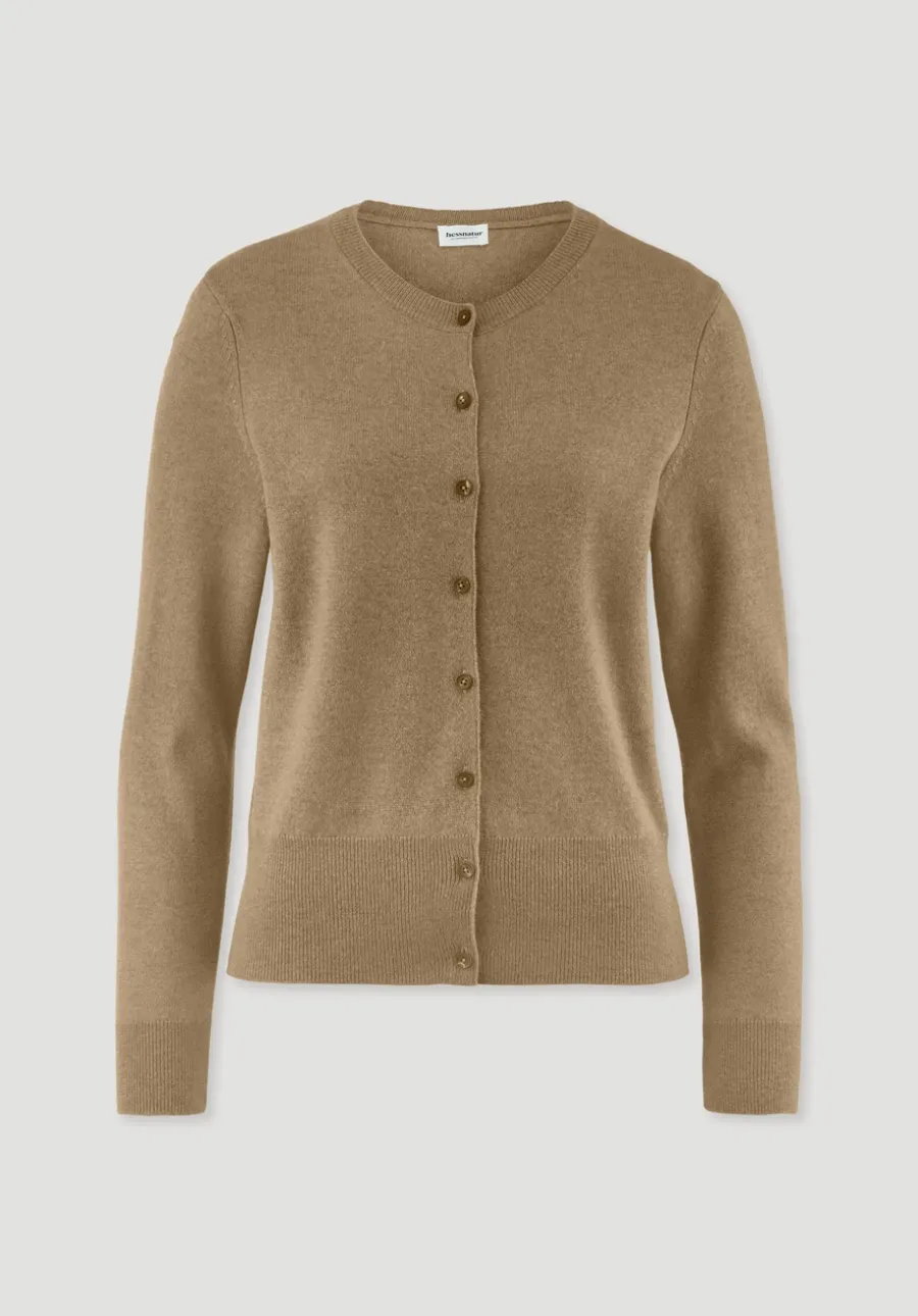 Strick Jacke Regular BETTER RECYCLING aus reinem Cashmere von hessnatur