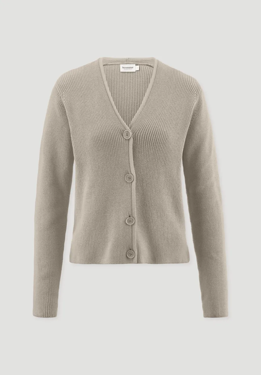 Strick Jacke Relaxed aus reiner Bio-Baumwolle von hessnatur