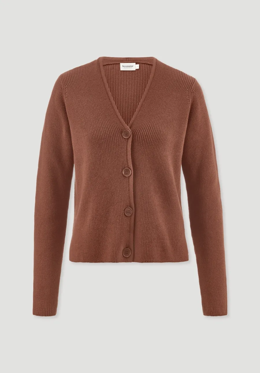 Strick Jacke Relaxed aus reiner Bio-Baumwolle von hessnatur