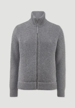 Strick Jacke Relaxed BETTER RECYCLING aus reiner Bio-Merinowolle von hessnatur