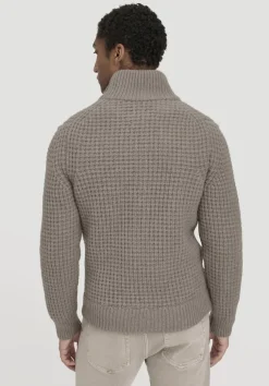 Strick Jacke Relaxed BETTER RECYCLING aus reiner Bio-Merinowolle von hessnatur