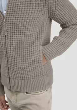 Strick Jacke Relaxed BETTER RECYCLING aus reiner Bio-Merinowolle von hessnatur