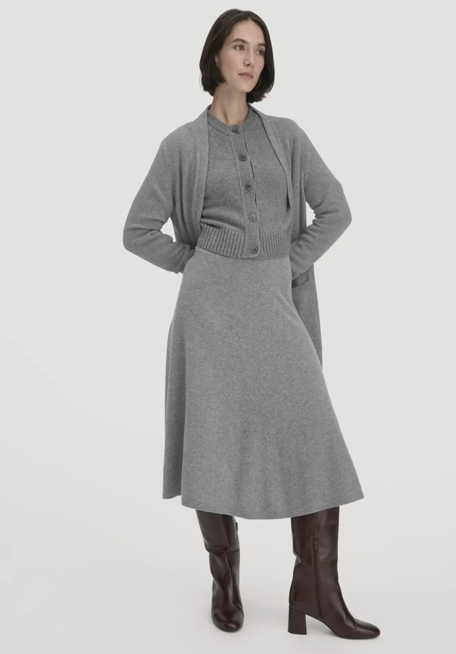 Strick Jacke Relaxed Cropped aus Bio-Merinowolle mit Bio-Baumwolle von hessnatur