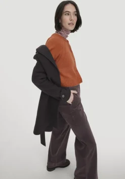 Strick Jacke Relaxed Cropped aus Bio-Merinowolle mit Bio-Baumwolle von hessnatur