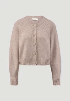 Strick Jacke Relaxed Cropped aus Bio-Merinowolle mit Bio-Baumwolle von hessnatur