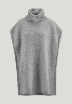 Strick Poncho Pullover Oversize BETTER RECYCLING aus reiner Bio-Merinowolle von hessnatur